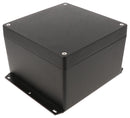 HAMMOND 1550Z139FBK Metal Enclosure, w/ Flange, Instrument, Diecast Aluminium, 159 mm, 159 mm, 102 mm, IP66, IP67, IP68