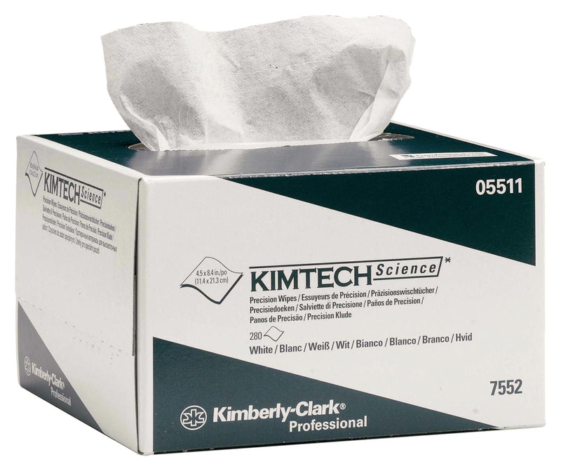Kimberly Clark 7552 7552 Kimtech Precision Wipes Cellulose Pop-up Box 30 Pack of 280