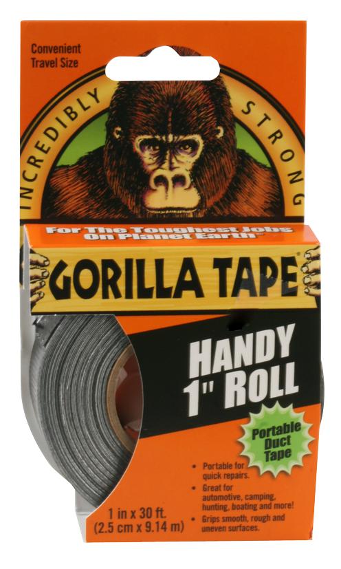 GORILLA 3044401 Gorilla Tape, Duct, Double Thick Adhesive, Black, 9m x 25.4mm