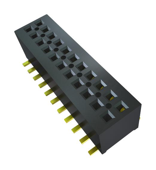 Samtec MLE-105-01-G-DV-A-P-TR MLE-105-01-G-DV-A-P-TR PCB Receptacle Board-to-Board 1 mm 2 Rows 10 Contacts Surface Mount Tiger Beam MLE Series New