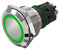 EAO 82-6552.2133 Vandal Resistant Switch, 82 Series, 22 mm, SPDT, Maintained, Round Flat Flush, Natural