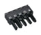 WAGO 770-205 Pluggable Terminal Block, 10 mm, 5 Ways, 20AWG to 12AWG, 4 mm&sup2;, Push In, 25 A