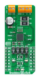 MIKROELEKTRONIKA MIKROE-5100 Add-On Board, Brushless 23 Click, 3.3 to 5V, MikroE mikroBUS Development Boards