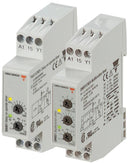 CARLO GAVAZZI DCB51CM24 Analogue Timer, DCB51 Series, Asymmetrical Recycling, 0.1 s, 100 h, 7 Ranges, 1 Changeover Relay