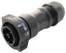 AMPHENOL LTW DC-05BFMA-QL8MPP Circular Connector, IP68, X-Lok D Size Series, Cable Mount Receptacle, 5 Contacts, Crimp Pin