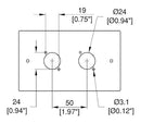 PENN ELCOM 83511-20 WALL PLATE 2 X XLR 2 GANG