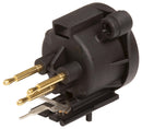 NEUTRIK NC3MAAV XLR Connector, 3 Contacts, Plug, Panel PCB Mount, Gold Plated Contacts