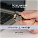 PRO SIGNAL PSG3323-HDMI-0.5M PREMIUM 8K HDMI LEAD METAL SHELL 05M