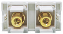 TUK K2SPRBWH Faceplate, Dual Multimedia Module, Modular Faceplates, 1