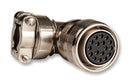 ITT CANNON CA08COME10SL-3S Circular Connector, CA Series, MIL-DTL-5015 Series, Right Angle Plug, 3 Contacts, Solder Socket