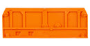 WAGO 280-315 End / Intermediate Plate, for Use with WAGO 280 Series DIN Rail Mounted Terminal Blocks, Orange