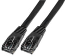 PRO SIGNAL PSG90664 Flat Cat5e LSOH Ethernet Patch Lead, 0.5m Black