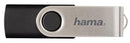 HAMA 90891 Rotate USB 2.0 Flash Drive, 8GB 10 MB/s, Black/Silver