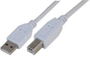 PRO SIGNAL PSG91450 LEAD USB20 A MALE B MALE WHITE 5M