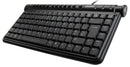 ACCURATUS KYB-MINIHUB2-BLK USB MINI KEYBOARD WITH 2 PORT USB20 HUB