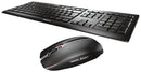 CHERRY JD-8500GB-2 Keyboard & Optical Mouse Set, Wireless RF, 2 Alkaline AA Battery, Cherry STREAM Series
