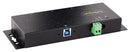 STARTECH 5G4AINDNP-USB-A-HUB Hub, 4-Port Industrial USB 3.0 5Gbps Hub, Rugged USB-A Expansion Hub, Mountable