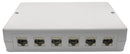 TUK SGKH6CON Plastic Enclosure, 6-Way Cat6A Consolidation Point, Network Box, ABS, 38 mm, 171 mm, 112 mm