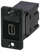 TUK KDPMDPBPM In-Line Adapter, Blk/Low Profile Panel Mnt, DisplayPort, DisplayPort Socket