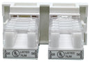 TUK K2SKMCWH Faceplate, Dual Multimedia Module, Modular Faceplates, 1