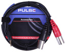 PULSE PLS00693 LEAD 35MM ST JACK 2X XLRM 30M