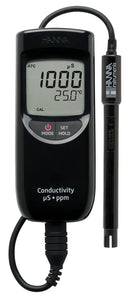 HANNA INSTRUMENTS HI-99300 Water Meter, 0µS/cm to 3999µS/cm, 2000 ppm, 0°C to +60°C, 154 mm, 63 mm