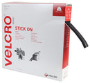 VELCRO VEL-EC60355 STICK ON TAPE, 20MM X 25M, BLACK