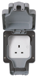 HONEYWELL K56480GRY Socket, Electrical, Outdoor, IP66, 1 Gang, Unswitched