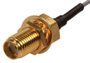 SIRETTA ASMH010ZB113S11 RF / Coaxial Cable Assembly, 6GHz Frequency, 3.9 ", 100 mm, 1.13mm, SMA Bulkhead Jack, Free End