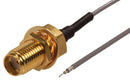 SIRETTA ASMH015ZB113S11 RF / Coaxial Cable Assembly, 6GHz Frequency, 5.9 ", 150 mm, 1.13mm, SMA Bulkhead Jack, Free End