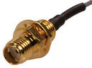 SIRETTA ASMH010ZN113S11 RF / Coaxial Cable Assembly, 6GHz Frequency, 3.9 ", 100 mm, 1.13mm, SMA RP Bulkhead Jack, Free End