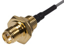SIRETTA ASMH015YD113S11 RF / Coaxial Cable Assembly, 6GHz Frequency, 5.9 ", 150 mm, 1.13mm, SMA RP Bulkhead Jack, Free End