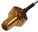 SIRETTA ASMH015YE113S11 RF / Coaxial Cable Assembly, 6GHz Frequency, 5.9 ", 150 mm, 1.13mm, SMA RP Bulkhead Jack, Free End