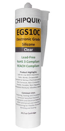 CHIP QUIK EGS10C Adhesive, Silicone, Cartridge, Transparent, 290 ml