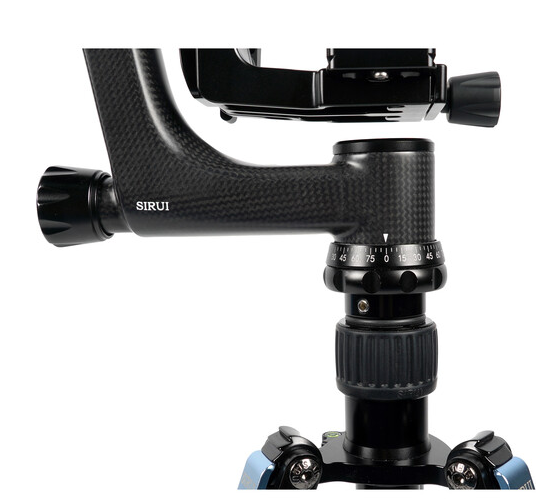 Sirui 8X Carbon Fiber Gimbal Head, Included Is The L Mp20 Platforms, Metered Height Adjustment, Max Loa