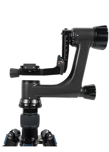 Sirui 8X Carbon Fiber Gimbal Head, Included Is The L Mp20 Platforms, Metered Height Adjustment, Max Loa