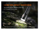 Fenix Flashlight LR35R Pro Rechargeable Flashlight with White, Red & UV Light