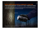 Fenix Flashlight LR35R Pro Rechargeable Flashlight with White, Red & UV Light