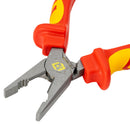 CK TOOLS T39072A 180-RND Combination Pliers, 1.6mm Hard/2.5mm Medium Hard/Above 4mm Soft Cutting, 190mm L, RedLine Series