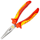 CK TOOLS T39076A 170-RND Snipe Nose Pliers, 1.4mm Hard/2mm Medium Hard/Above 4mm Soft Cutting, 175mm L, RedLine Series