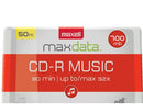 Maxell CD-R 80 32x Music Gold - for Audio Recording (Spindle Pack of 50)