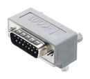 L-COM DG9015MF2 DG9015MF2 D Sub Connector Adapter R/A Standard Plug 15 Ways Receptacle New