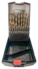 MULTICOMP PRO MP013270 Twist Drill Bit Set, HSS, Cobalt Rolled Straight Shank, 19 Pieces of 1 mm to 10 mm