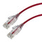 VIDEK 2994-15R Ethernet Cable, LSZH, Cat6, RJ45 Plug to RJ45 Plug, UTP (Unshielded Twisted Pair), Red, 15 m
