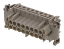 MOLEX 93601-0263 Heavy Duty Connector, Grey, GWconnect 93601 Series, Insert, 16 Contacts, 16B, Receptacle