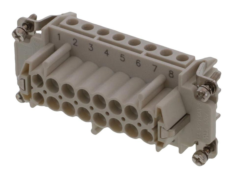 MOLEX 93601-0263 Heavy Duty Connector, Grey, GWconnect 93601 Series, Insert, 16 Contacts, 16B, Receptacle