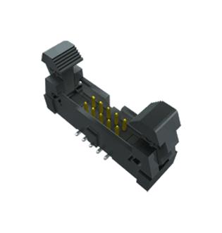 SAMTEC EHF-105-01-L-D-RA Pin Header, Right Angle, Wire-to-Board, 1.27 mm, 2 Rows, 10 Contacts, Through Hole Right Angle