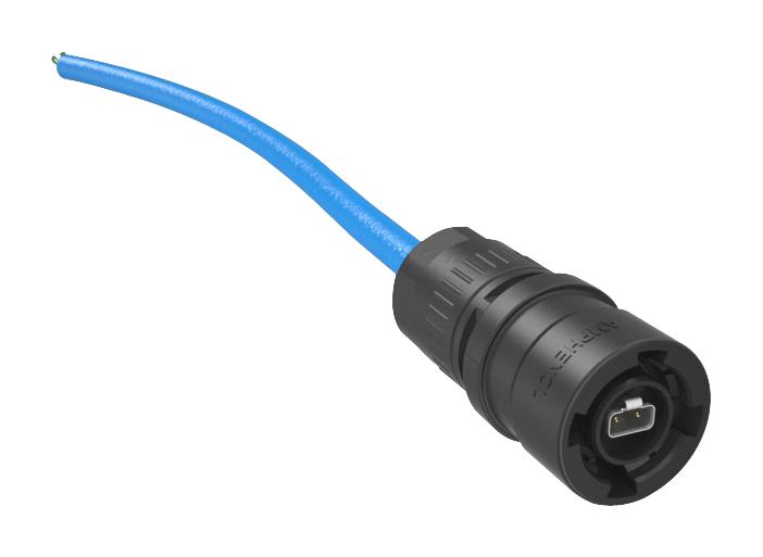 AMPHENOL COMMUNICATIONS SOLUTIONS MSPEC6P2AE010 Ethernet Cable, SPE Plug to Free End, 5 m, 16.4 ft