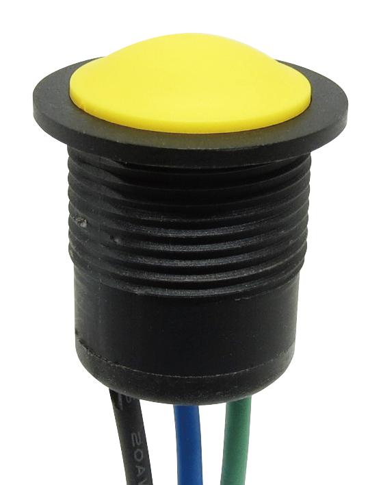 MULTICOMP PRO MPMD16-P2105Z-L001 Industrial Pushbutton Switch, MP Pushbutton Switches Round-Domed, 16 mm, SPDT, Off-(On)