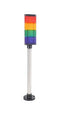 MALLORY JTC028-RYGB-CS STACK LIGHT, BLUE/GREEN/RED/YELLOW, 24V